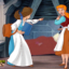Cinderella and Belle in an intense XXX catfight